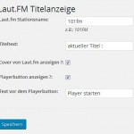 Laut.fm WordPress Plugin